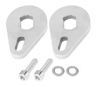 ECSiNG Lot de 2 bras dynamométriques avec vis et rondelle en acier inoxydable de 6 mm d'épaisseur pour vélos électriques 14 x 10 mm