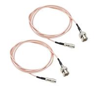 ECSiNG Lot de 2 câbles coaxiaux BNC mâle vers DIN 1.0/2.3 mâle SDI 1 m RG179 Câble d'extension coaxial mâle compatible avec Blackmagic Video Assist