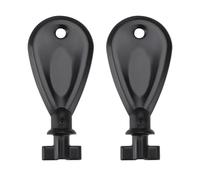 ECSiNG Lot de 2 clés de rechange pour distributeur de papier toilette pour la maison, le bureau public, 53 x 24 x 15 mm, noir