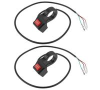 ECSiNG Lot de 2 commutateurs de module de guidon de 22 mm à 3 vitesses pour moto, vélo électrique, scooter