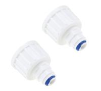 ECSiNG Lot de 2 connecteurs à filetage femelle BSP de 1,9 cm vers connecteur de robinet de 6,35 mm, connecteur rapide pour tuyau d'arrosage osmose inverse, système d'eau RO