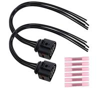 ECSiNG Lot de 2 connecteurs de Faisceau de câbles pour Feux arrière de Voiture 6 Broches Prise Femelle 30 cm avec 6 tuyaux de 0,50 mm²-1,50 mm² Compatible avec Audi TT MK 2 2006-2012