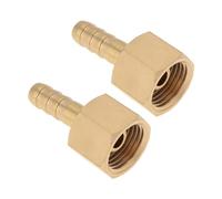 ECSiNG Lot de 2 connecteurs de tuyau en laiton 3/8 BSP à 1/4 RH pour régulateur de soudage, connecteur de tuyau de débitmètre pour gaz butane, régulateur de gaz propane