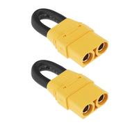 ECSiNG Lot de 2 connecteurs XT90 ESC femelle court-circuit, connecteur à boucle, double circuit vers circuit unique pour batterie RC Lipo FPV