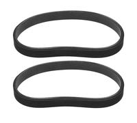 ECSiNG Lot de 2 courroies de transmission à boucle fermée pour rabot électrique - Courroies endommagées - En caoutchouc - 135J6 - Durable et flexible - Compatible avec Delta - Compatible avec WEN -