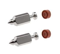 ECSiNG Lot de 2 ensembles de valve flotteur de carburateur 398188 compatible avec tondeuse Brriggs & Stratton Lawn 83412 90700 91700