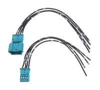 ECSiNG Lot de 2 faisceaux de câblage de réparation de voiture à 4 broches 61132359994 61138380696 mâle femelle compatible avec BMW