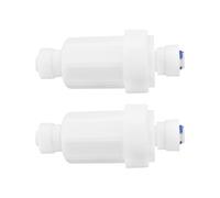 ECSiNG Lot de 2 Filtres à Eau pour Système de Brumisation Extérieur Pour Un Tuyau d'arrosage de 1/4 Pouce 120 Microns 100 Mailles 92,2 X 39,6 Mm