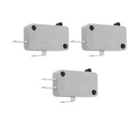 ECSiNG Lot de 2 interrupteurs de porte de four à micro-ondes 16 A 125/250 V Argenté