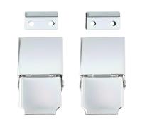 ECSiNG Lot de 2 Loquets de Coffre Argentés XC-816 47,3 X 26 Mm pour Valise Boîte Coffre