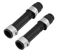 ECSiNG Lot de 2 moulinets de canne à pêche de 16 mm compatibles avec la plupart des moulinets de lancer et de lancer Noir