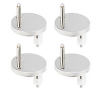 ECSiNG Lot de 2 paires de fixations pour siège de toilette à fixer au mur arrière