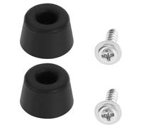 ECSiNG Lot de 2 pieds en caoutchouc pour couvercle en verre d'évier de plaque de cuisson 15,5 mm haut 12,5 mm de haut 9,5 mm compatible avec plaques Thetford