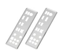 ECSiNG Lot de 2 plaques arrière de protection IO pour carte mère compatible avec Asus TUF Gaming Z490 Plus WiFi en acier inoxydable ATX