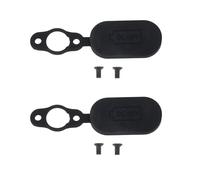 ECSiNG Lot de 2 protections de port de charge en silicone étanches et anti-poussière pour scooter électrique Xiaomi 1S Essential Pro/Pro2 Noir