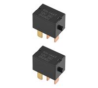 ECSiNG Lot de 2 relais automobiles à 4 broches KH-1A4T 12 V DC pour phares de voiture, klaxon, climatiseurs, noir