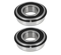 ECSiNG Lot de 2 roulements de roue avant pour tondeuse autoportée 6205-2RSNR compatibles avec John Deere AM102888 AM131046 X950R