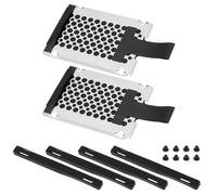 ECSiNG Lot de 2 supports de disque dur SATA de 7 mm pour ordinateur portable avec rail de guidage en caoutchouc SSD compatibles avec ThinkPad X220 X220i X220T X230 X230i X230T T430 T420 T420s T430s