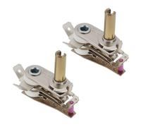 ECSiNG Lot de 2 Thermostats de Four électrique KST220 T250 Thermostat Réglable Régulateur de Température Bimétallique pour Radiateurs électriques 16 A/250 VCA