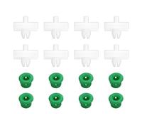 ECSiNG Lot de 20 clips de montage pour bandes latérales + 20 œillets compatibles avec BMW 5er E34 1988-1995 OE 51131946258 19,7 x 17,8 mm 12 x 8,5 mm