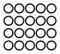 ECSiNG Lot de 20 joints toriques d'étanchéité CO2 compatibles avec régulateur Dennerle MW 17 x 2,5 mm Joints en caoutchouc compatibles avec le modèle 3056 DE30497