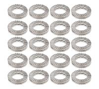 ECSiNG Lot de 20 rondelles de verrouillage M6 en acier au manganèse - Diamètre extérieur : 10,8 mm - Épaisseur : 2 mm - Pour répartir la pression des boulons et écrous