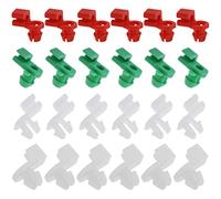 ECSiNG Lot de 24 clips de fixation pour barre de verrouillage de portière de voiture gauche droite côté conducteur côté passager en plastique pour 2 à 3,5 mm, trou 5,5 à 6,5 mm