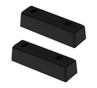 ECSiNG Lot de 2pcs butées de butée en Caoutchouc Anti-Collision pour Camion, remorque, Camping-Car, Porte Lourde en Acier, 210 x 50 x 50 mm, Noir