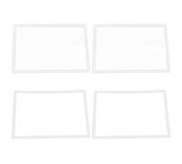 ECSiNG Lot de 2pcs Couvercles pour Objectif d'écran en Plastique avec Cadre Inférieur Remplacement Compatible avec Nintendo DS Lite Top Screen Game Case Cadre d'objectif 69x54mm, Blanc