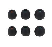 ECSiNG Lot de 3 paires de bouchons d'oreille sans fil en silicone noir compatibles avec B&O Beoplay EX EQ E8