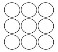 ECSiNG Lot de 30 joints toriques en caoutchouc nitrile pour réparation de tuyau de robinet, machine automobile, plomberie, 80 x 76 x 3 mm, noir