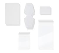 ECSiNG Lot de 300 cartes de présentation pour colliers, boucles d'oreilles, avec sacs auto-adhésifs en papier kraft, accessoires pour présentation de bijoux, emballage - Blanc