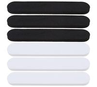 ECSiNG Lot de 36 bandes réductrices de taille de chapeau, bande de réduction de la taille, bandes de réduction de la transpiration pour hommes et femmes, 11 x 2 x 0,5 cm, noir et blanc, blanc/noir,