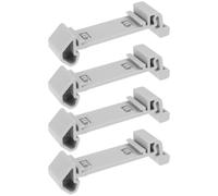 ECSiNG Lot de 4 adaptateurs de rail DIN PTFIX-NS35A 3274056 compatibles avec NS 35 Peut accueillir des modules FIX de 2,5 mm2 et 4 mm2