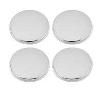 ECSiNG Lot de 4 bouchons d'évier pop-up de rechange avec filetage M8 en laiton chromé poli pour baignoire, évier, cuisine, salle de bain, argenté