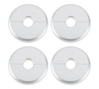 ECSiNG Lot de 4 cache-tuyaux de radiateur de 16 mm, 70 mm de diamètre, pour décoration de tube de radiateur mural, argenté
