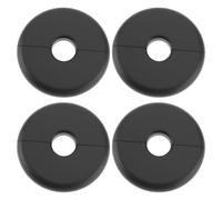 ECSiNG Lot de 4 cache-tuyaux de radiateur de 16 mm, 70 mm de diamètre, pour décoration de tuyau mural de radiateur, noir