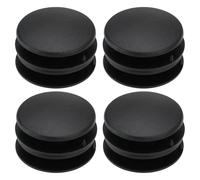 ECSiNG Lot de 4 clips de fixation pour tapis de voiture double couche 42 mm boucle antidérapante en plastique noir rond pour tapis de sol de voiture clips de fixation