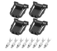 ECSiNG Lot de 4 connecteurs de faisceau de câbles de voiture à 2 broches 1J0972923 - Connecteur électrique étanche avec bornes pour appareils électriques automobiles