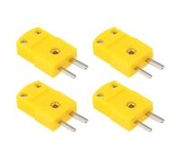 ECSiNG Lot de 4 connecteurs de sonde de test de température mâles de type K pour capteurs industriels