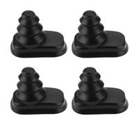 ECSiNG Lot de 4 coques de protection en caoutchouc pour interrupteur de porte compatible avec Audi 80 90 B3 B4 33 x 24 x 9 mm