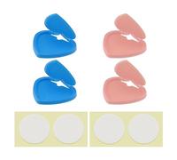ECSiNG Lot de 4 housses de protection pour interrupteur de table - Peinture diamant - Anti-toucher - Pour boîte lumineuse A2 A3 B4 A4 B5 (rose et bleu)