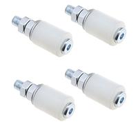 ECSiNG Lot de 4 roulettes en nylon pour porte coulissante, porte de grange - Accessoires pour portes coulissantes, portes électriques, garage, 27 x 35 mm