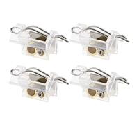 ECSiNG Lot de 4 stores à cordon - Mécanisme d'aide - Pièces de rechange pour stores de fenêtre - Composants de meubles d'intérieur - Accessoires de décoration - Transparent