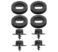 ECSiNG Lot de 4 supports de tapis de sol de voiture avec trous de rotation - Clips de fixation 3D0864851B 3D086485171N - Compatible avec Volkswagen - Compatible avec Skoda