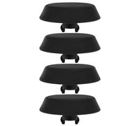 ECSiNG Lot de 4 tampons en plastique pour point de cric de voiture Support Plug Lift Block Buffer 51711960752 Compatible avec BMW E36 318 323 325 M3 Noir