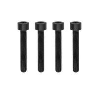 ECSiNG Lot de 4 Vis à Empreinte Hexagonale pour Guidon de Moto Aluminium Noir M6 x 45 mm Compatible avec Simson S51 S50