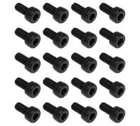 ECSiNG Lot de 48pcs Boulons Et Vis pour Pédales Vélo M4 X 8 Mm Vis Filetées Hexagonales Intérieures 40 CR Axe de Pédale Compatible avec Horizon Pro Sam Hill Flat CL Noir