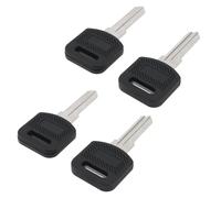 ECSiNG Lot de 4pcs Clés de Rechange pour Rainure Droite A106 Et Rainure Gauche A105 Compatible avec WANGTONG Compatible avec DAMUZHI DB Clés de Boîte Aux Lettres Et Les Clés de Casier