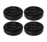 ECSiNG Lot de 4pcs Coussinets Ronds de Levage pour Voiture 120mm x 30mm en Caoutchouc pour Plates-Formes de Levage de Véhicule Compatible avec Twin Busch élévateurs